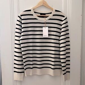 Quince Ltd Cashmere Stripe Sweater